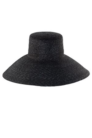 Black woven straw hat CATARZI 1910 | P25CAT47NERNER